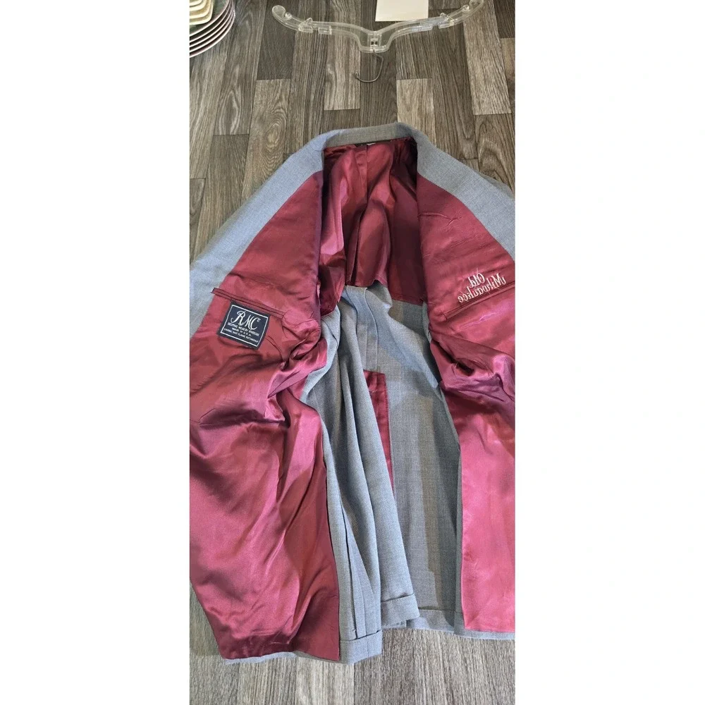 RMC Regent‎ Blazer Old Milwaukee Employee Uniform Gray Men's 44R Vintage NWT